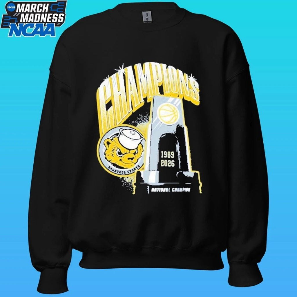 Michigan Wolverines Champions Basketball National Champions Trophy 1989 2026 Shirt