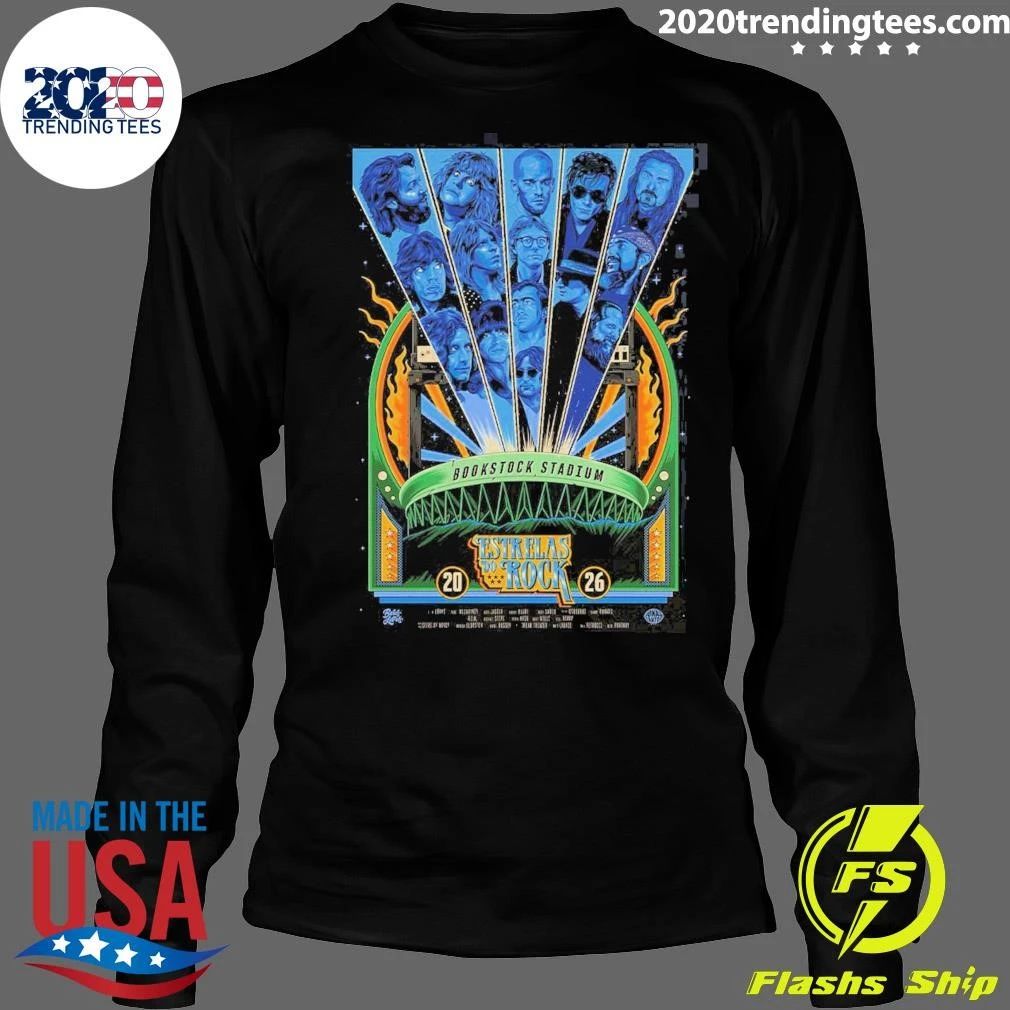 Bookstock Stadium Estrelas Do Rock On July 11 2026 Shirt