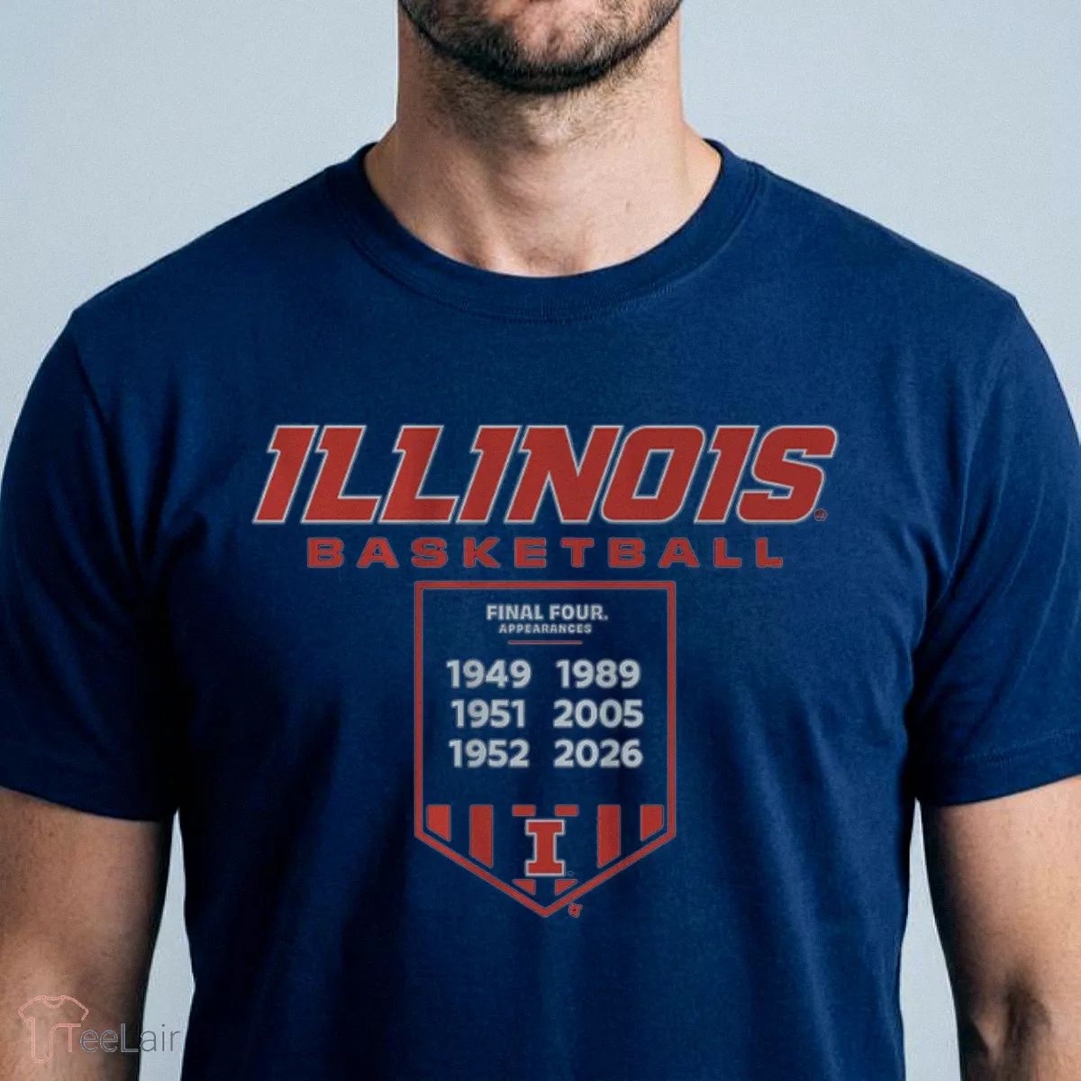 Illinois Basketball Final Fours Banner Shirt