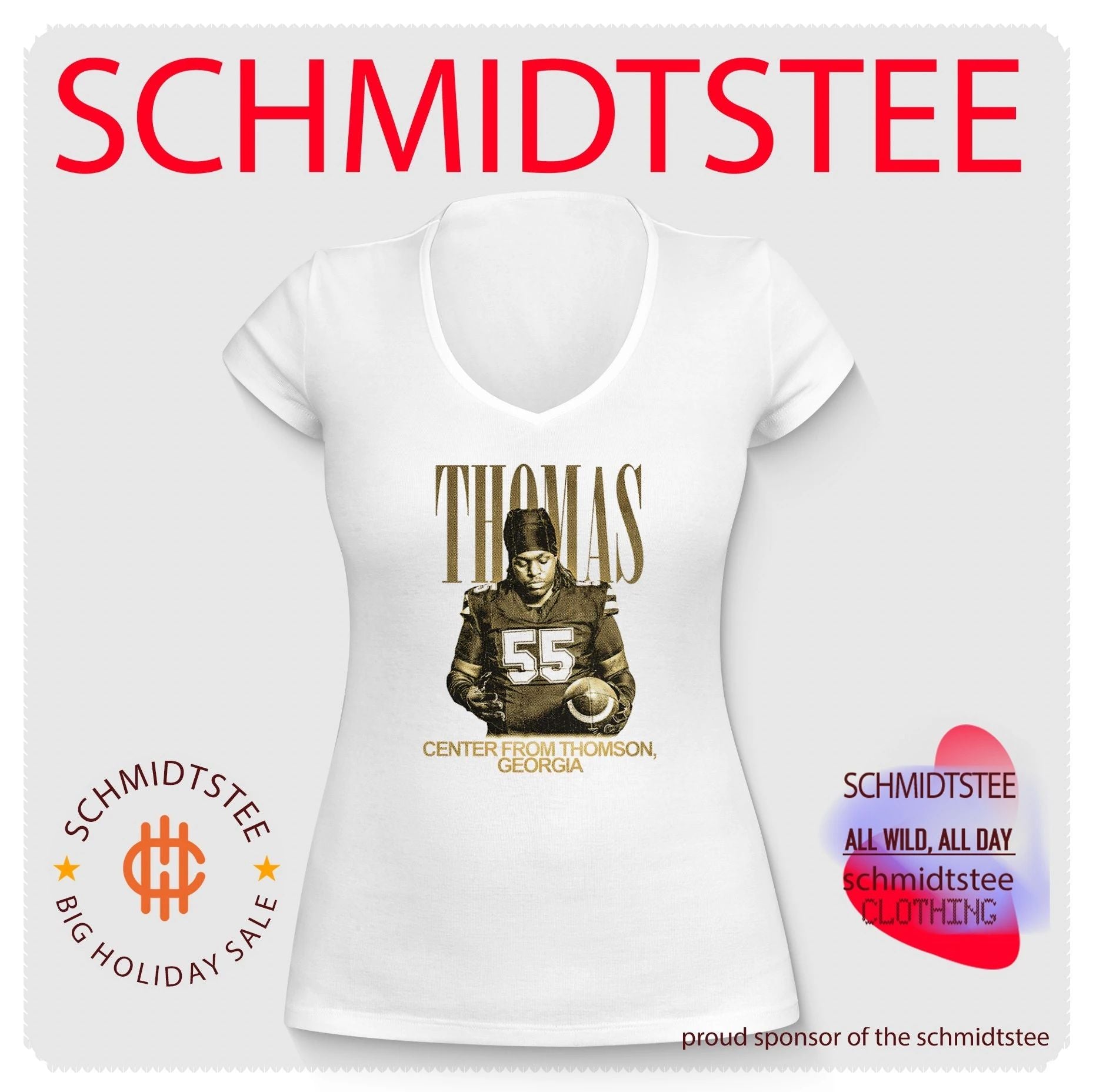 Jayden Thomas Georgia Bulldogs Center from Thomson shirt
