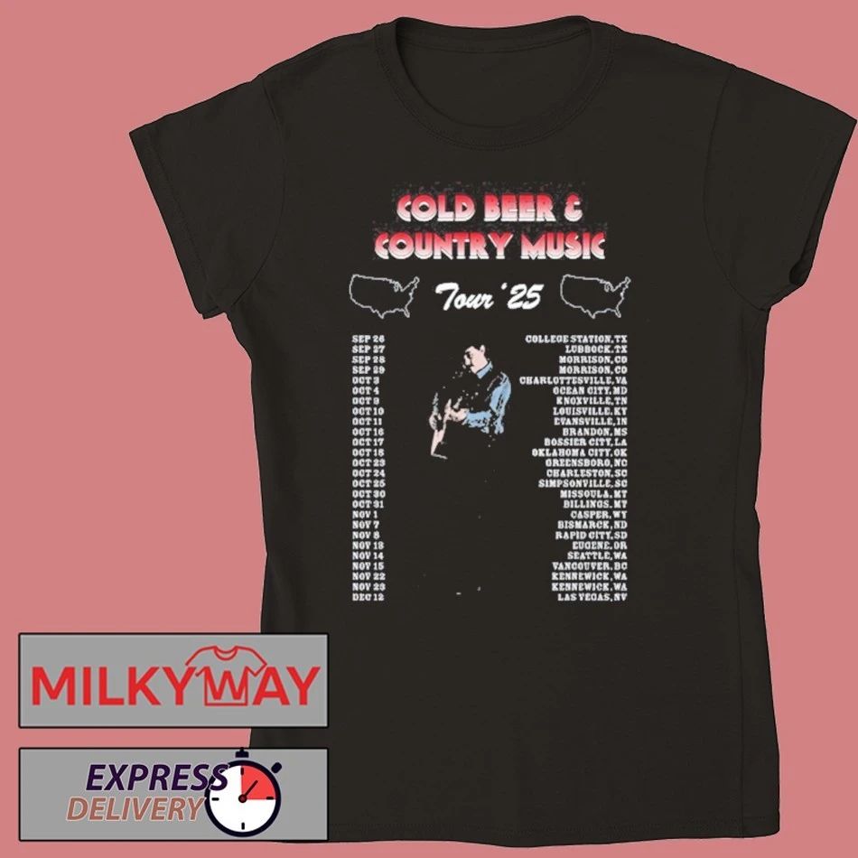 Zach Top Cold Beer And Country Music Tour 2025 Shirt