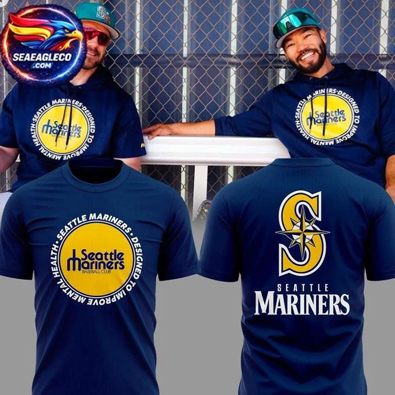 Seattle Mariners Designed To Improve Mental Health Two Sided Shirt