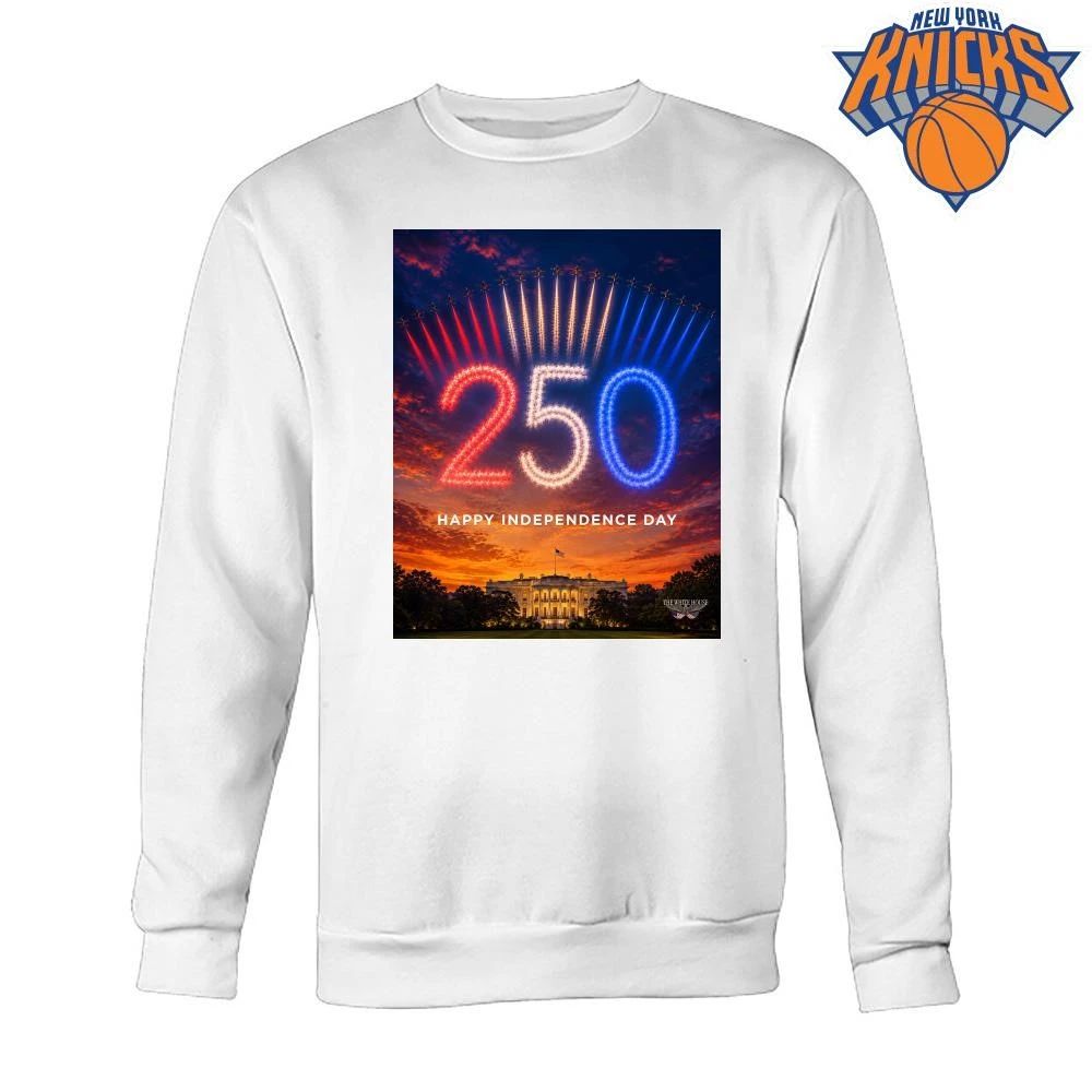 The White House Happy Independence Day 250 Years Jet Flyover shirt