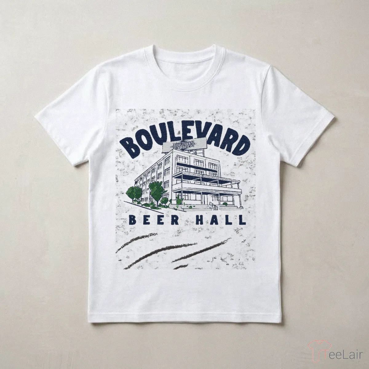Boulevard Beer Hall Vintage Grey T-Shirt