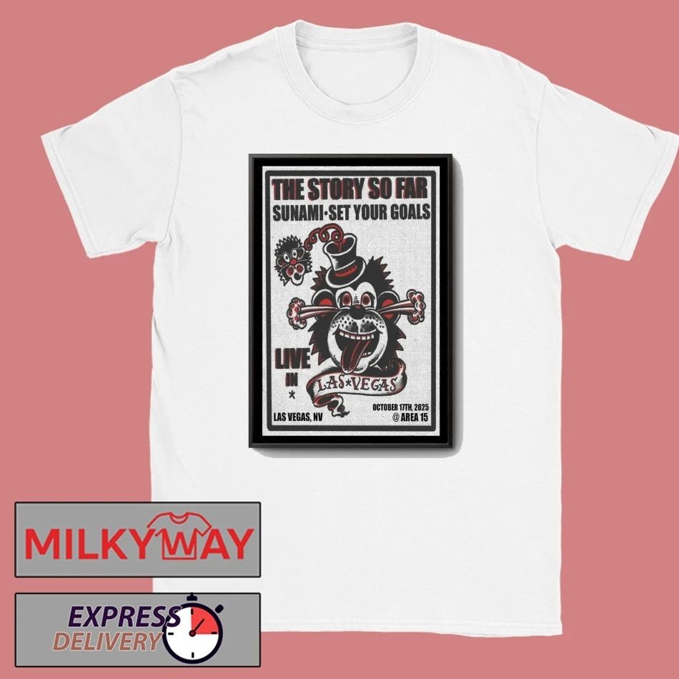 Poster The Story So Far Tour Las Vegas 10.17.2025 shirt
