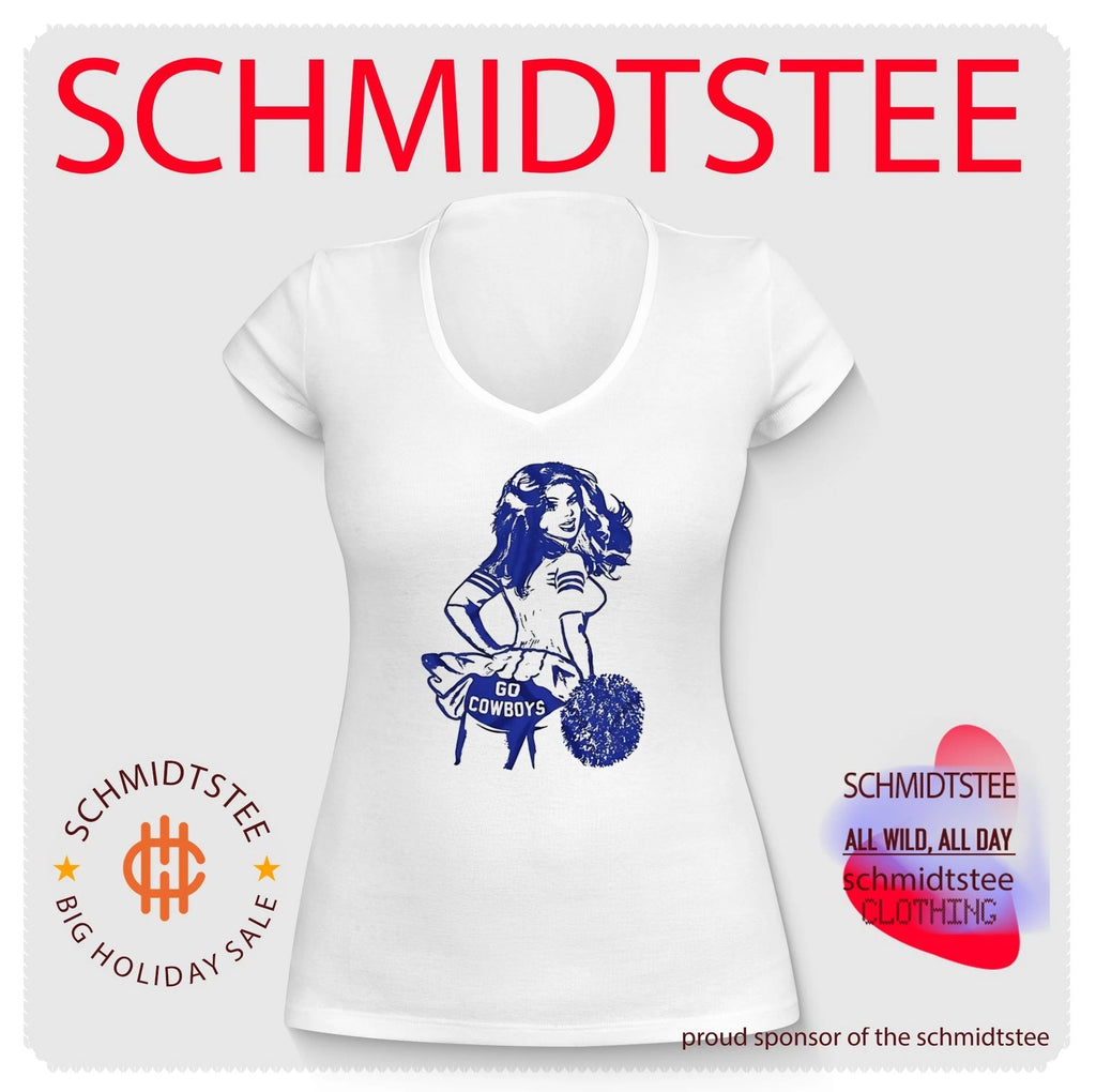 Dallas Cowboys cheerleader graphic shirt