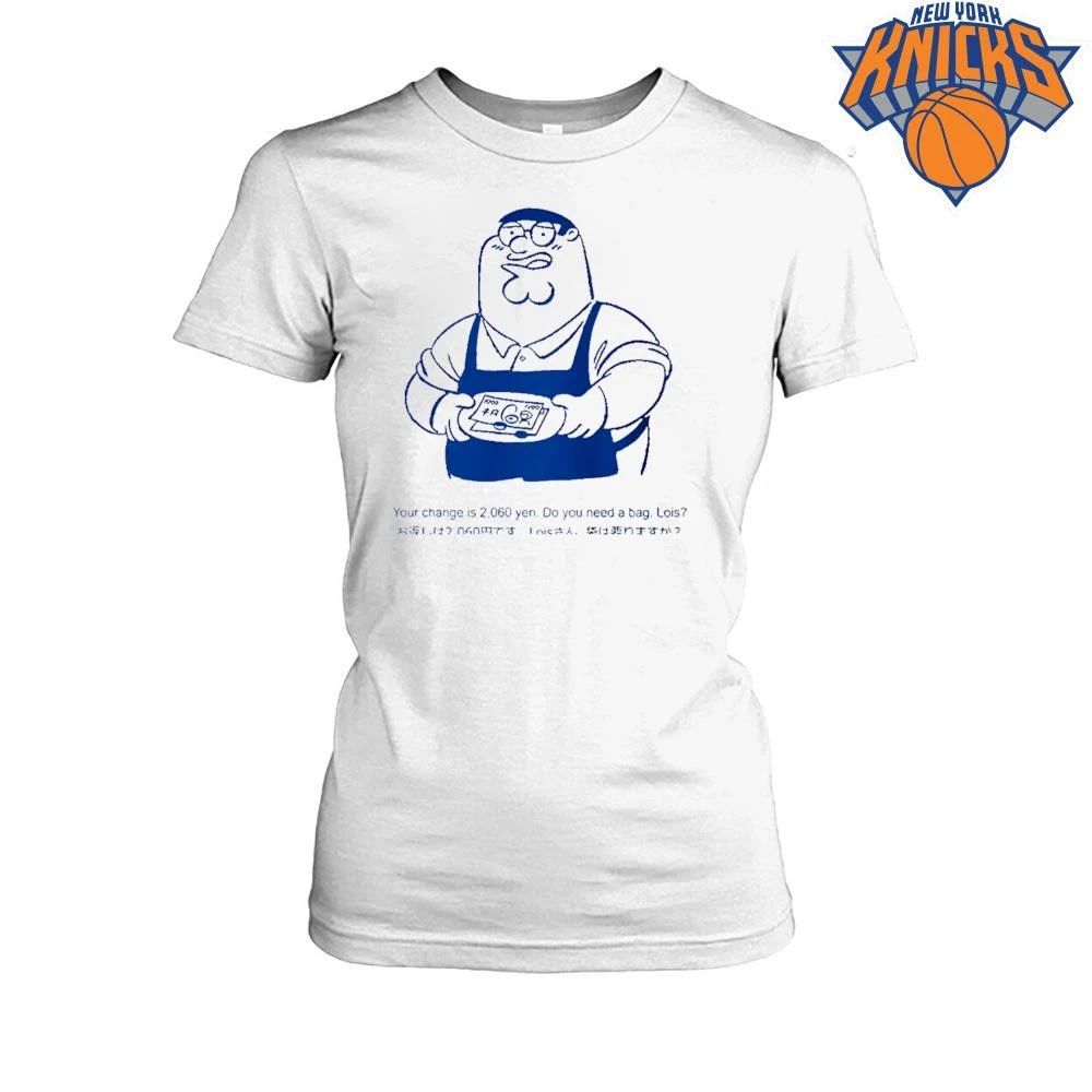 Peter Griffin Your Change Is 2060 Yen Do You Need A Bag Lois Japanese Convenience Store Meme Shirt