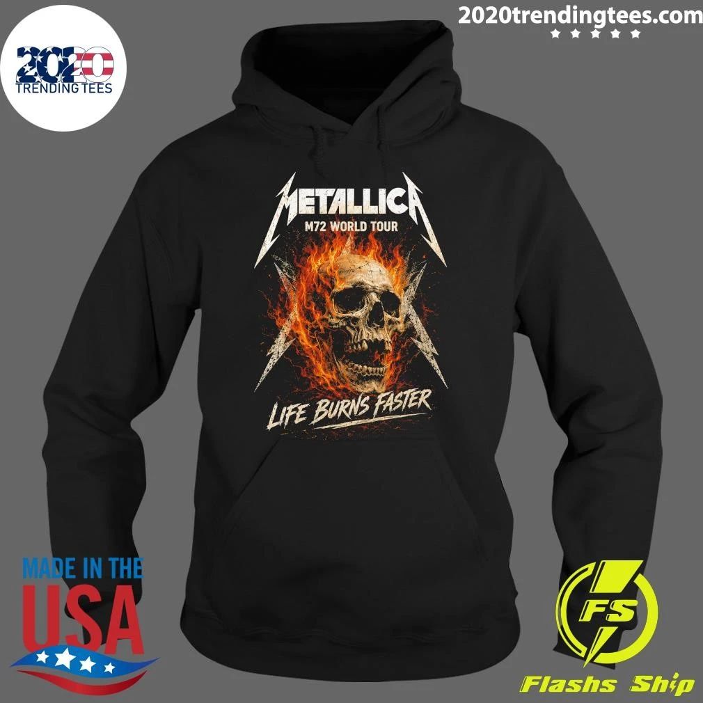 Metallica M72 World Tour Life Burns Faster October 2026 Las Vegas, NV, U.S. Shirt