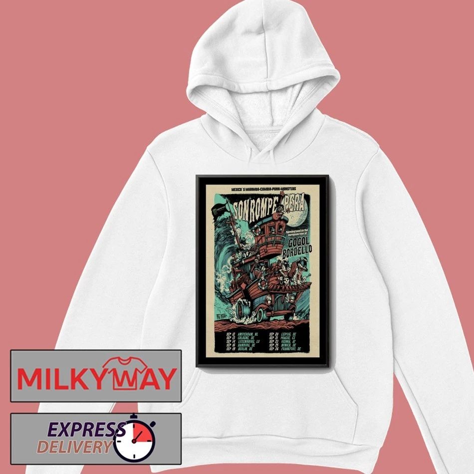 Poster Son Rompe Pera & Monster Music September 2025 Tour shirt