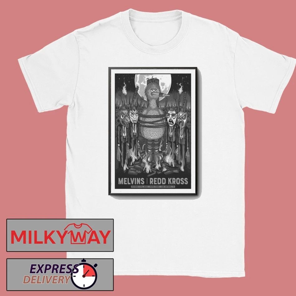 Melvins & Redd Kross October 17th 2025 Paper Tiger. San Antonio, TX Poster shirt