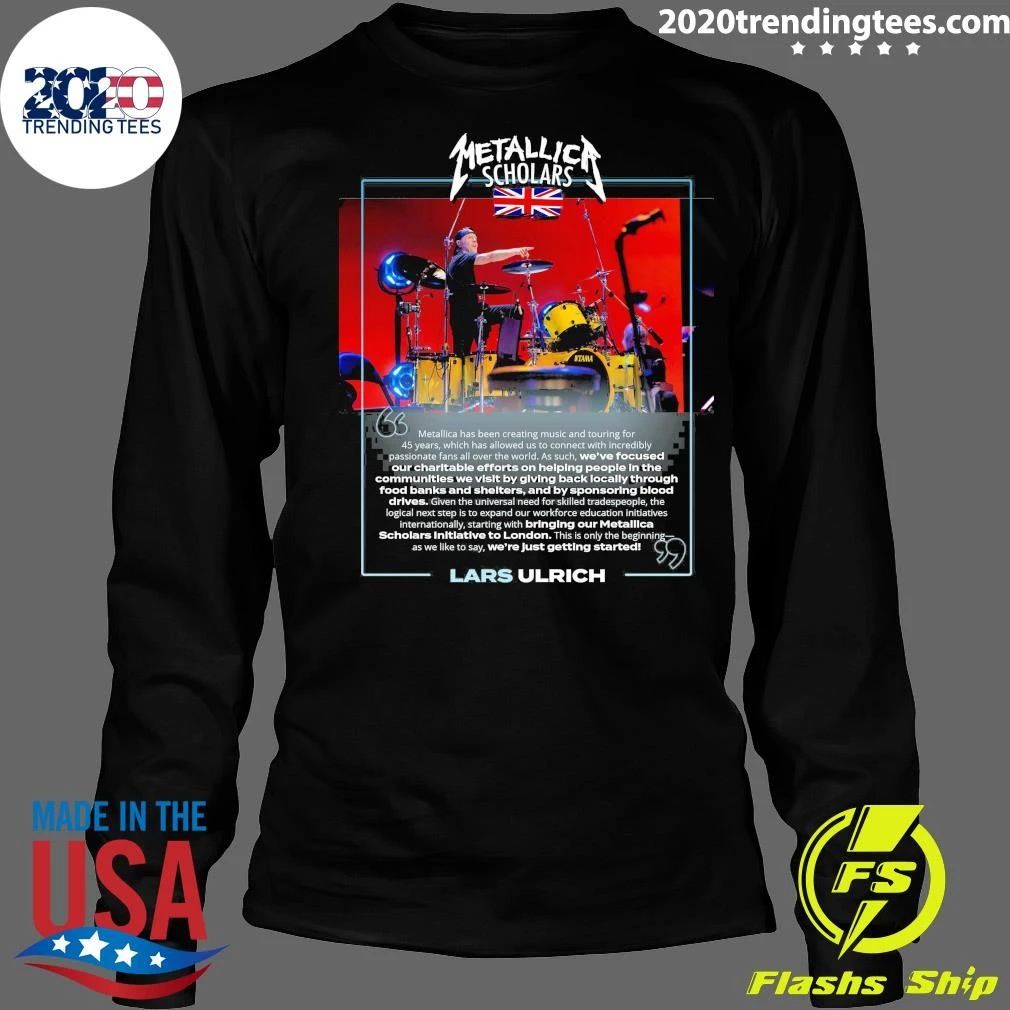Metallica Scholars Initiative to London Lars Ulrich Shirt