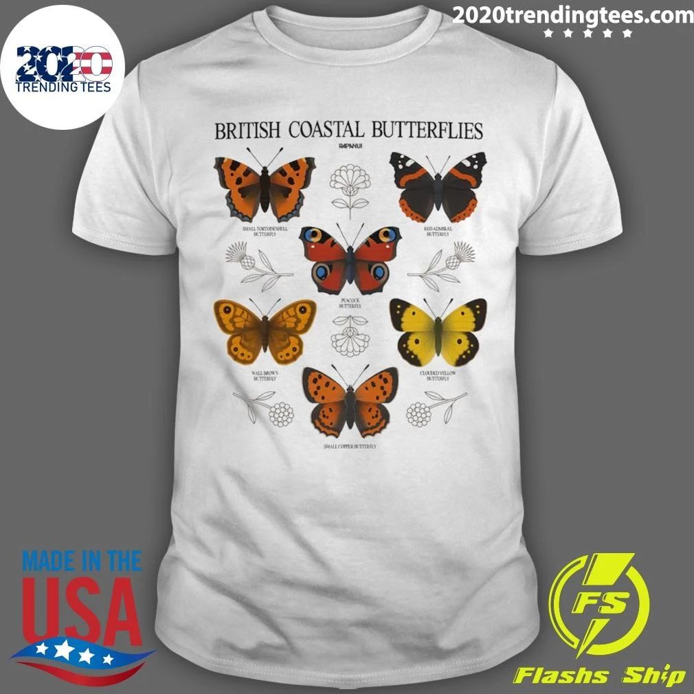 Butterfly British Coastal Butterflies Shirt