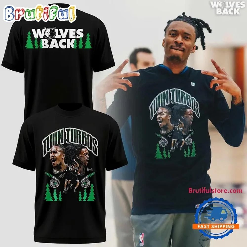 Minnesota Timberwolves Ayo Dosunmu With Bones Hyland 2 side Shirt