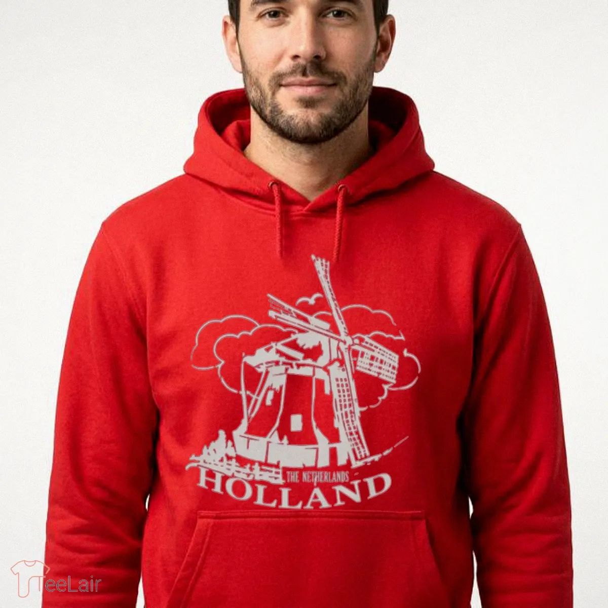 Jaafar Jackson Holland Windmill Red Shirt