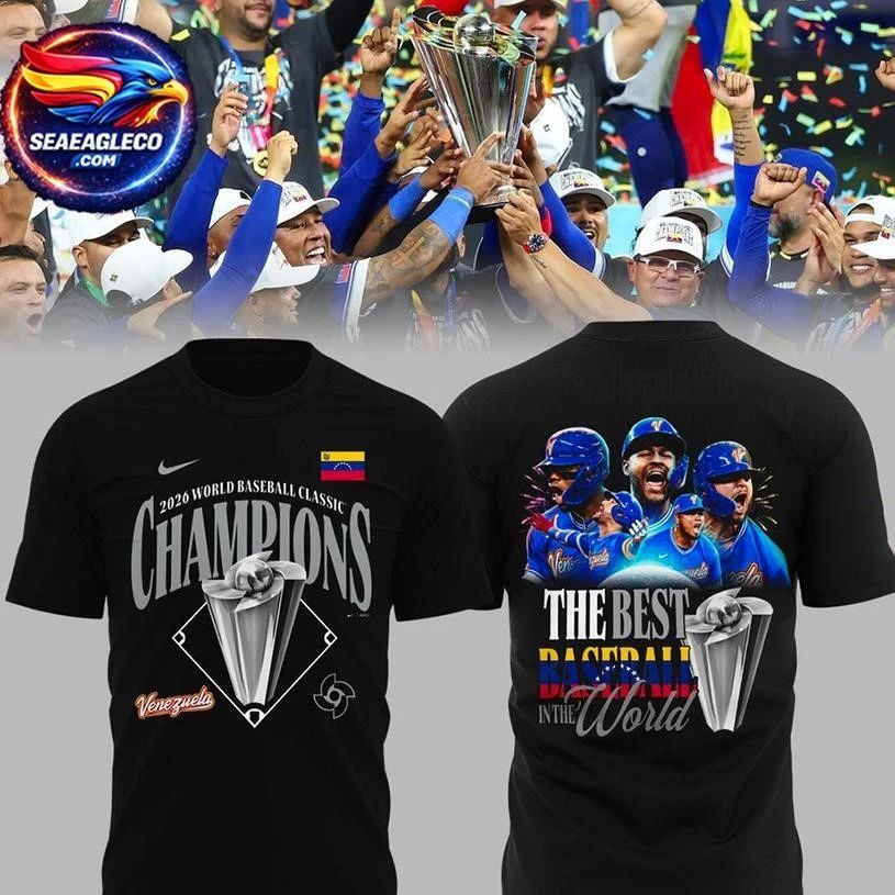 Venezuela World Baseball Classic 2026 Champions Two Sided Shirt