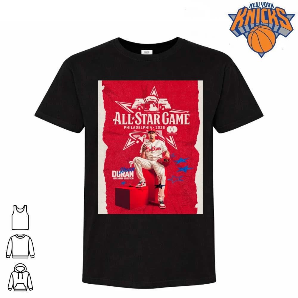 Jhoan Duran Philadelphia Phillies MLB All Star Game 2026 First Career Selection Shirt
