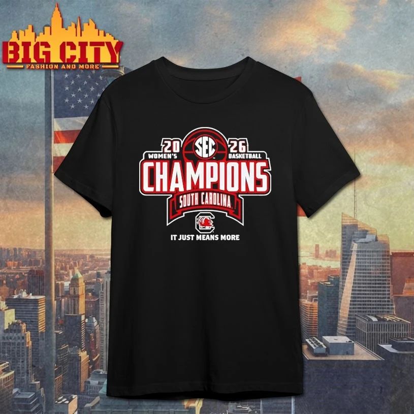 South Carolina Gamecocks 2026 SEC Women’s Basketball Regular Season Champions T-shirt