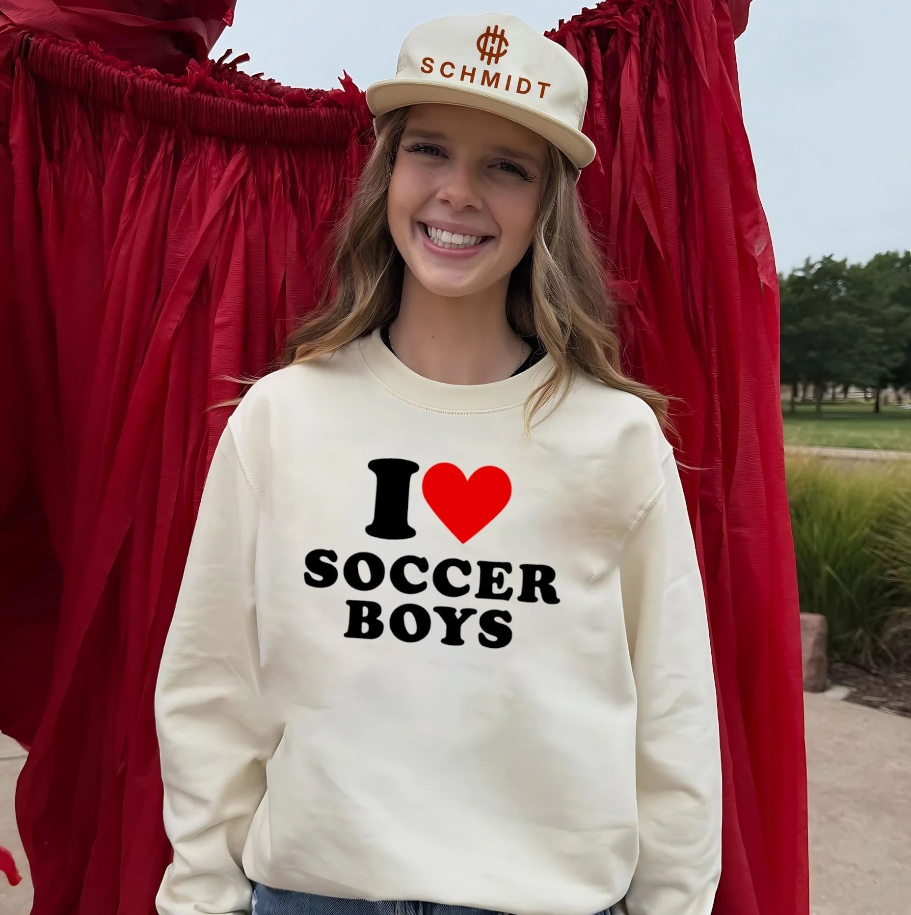 I Love Soccer Boys football sports fan shirt