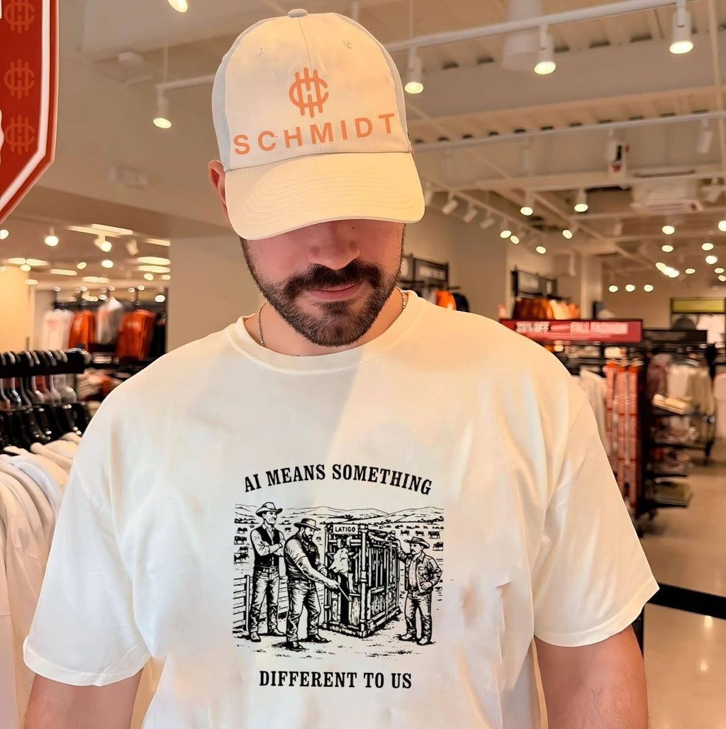 AI Means Something Different to Us Cowboy Cattle Ranching shirt