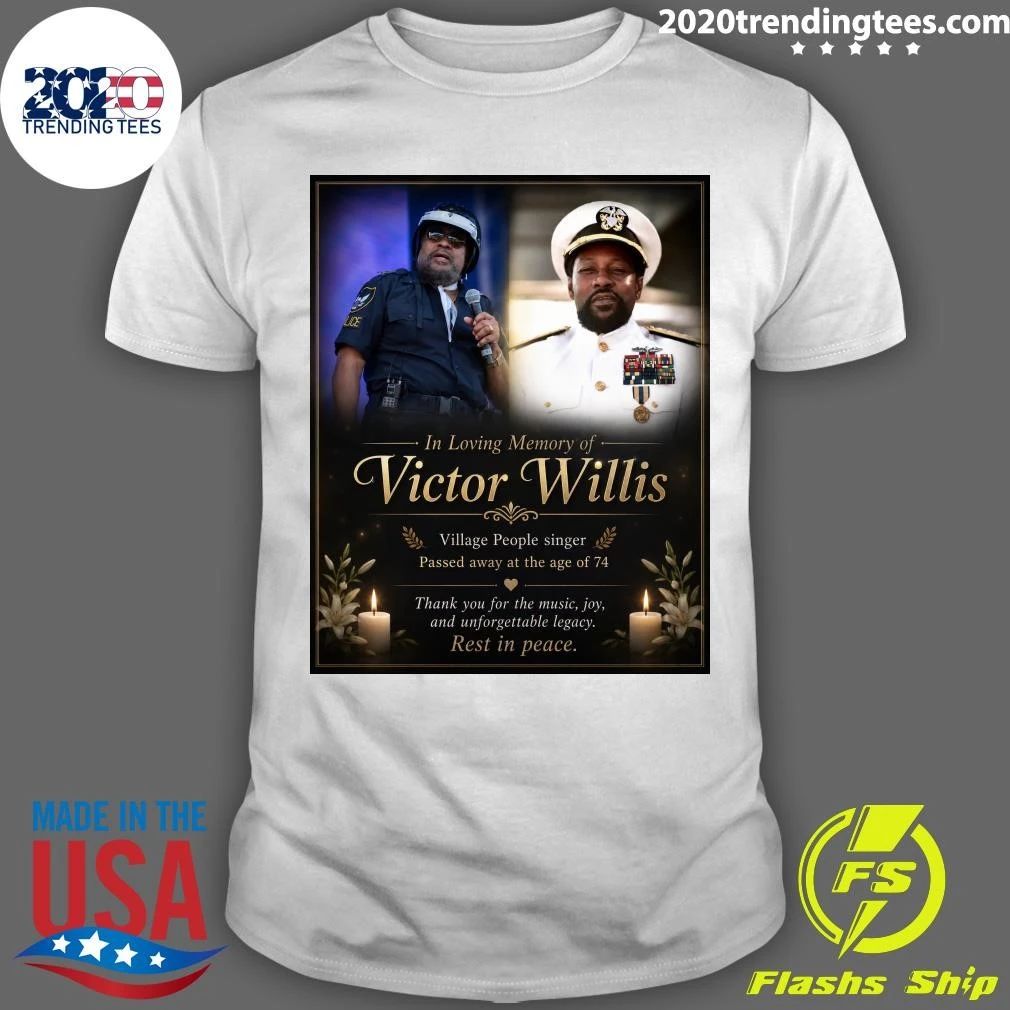 In Loving Memory Of Victor Willis Village People Singer Passed Away At The Age Of 74, 1951-2026 Shirt