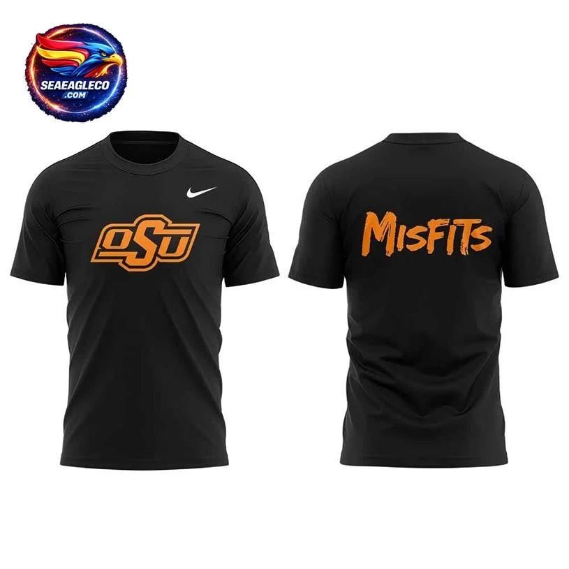 OSU Cowboy Football Pirates Paradise Night Black Two Sided Shirt