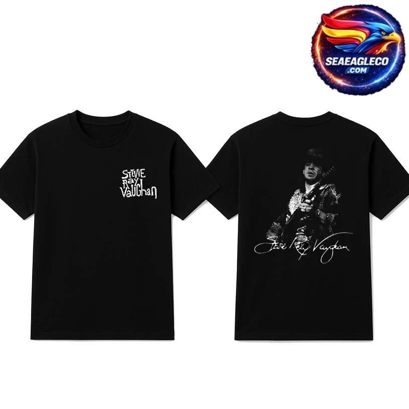 Blues Guitar Stevie Ray Vaughan Two Sided Shirt