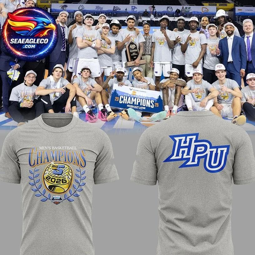High Point Panthers 2026 Big South Tournament Champions Two Sided Shirt
