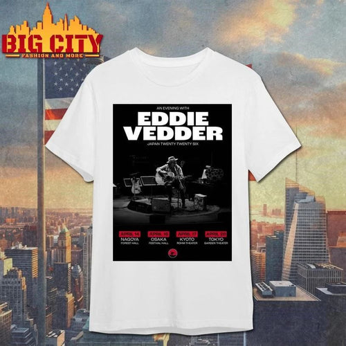 An Evening With Eddie Vedder Japan 2026 Solo Tour On April Home Decor Poster Shirt