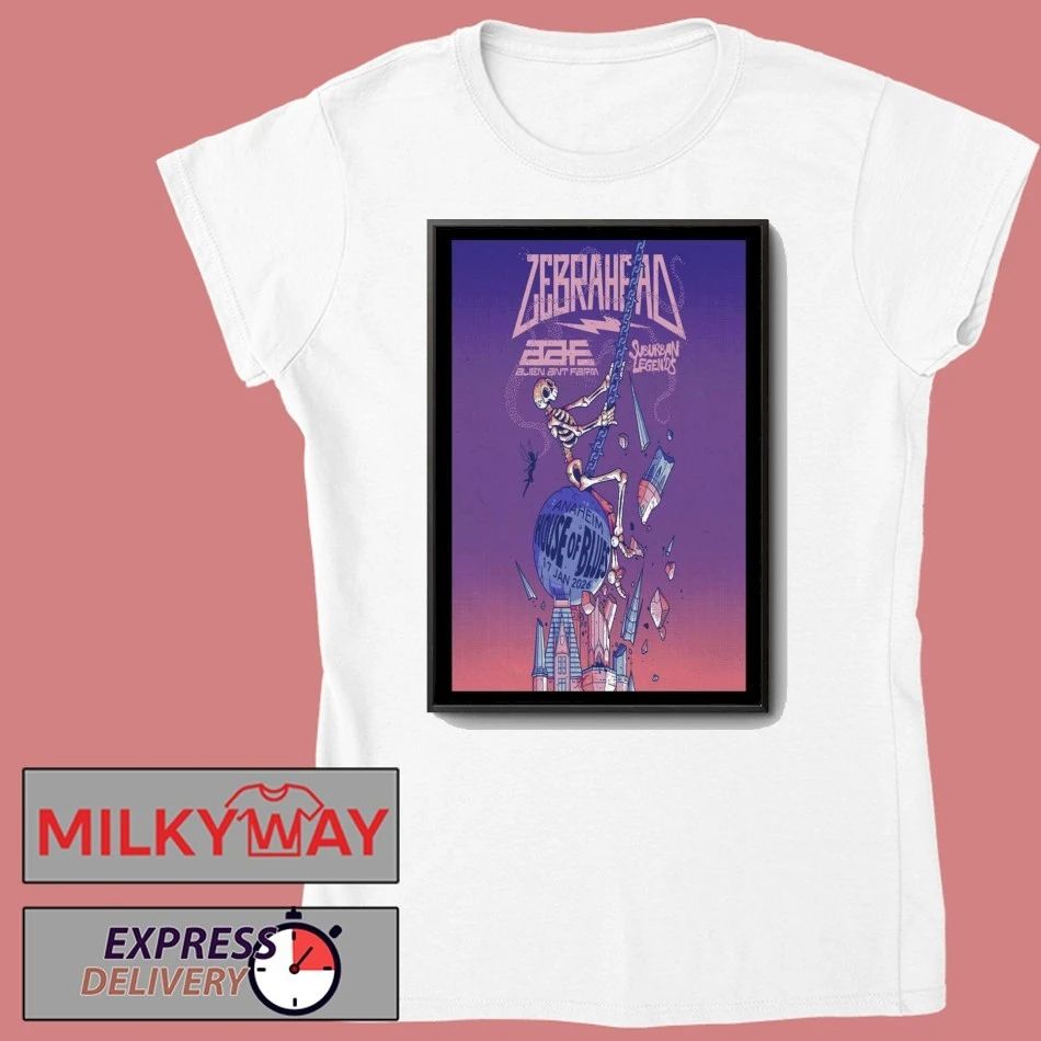 Zebrahead Jan 17 2026 House of Blues Anaheim, Anaheim, CA Poster shirt