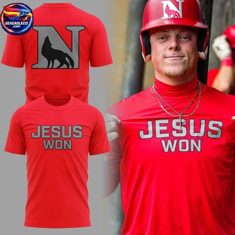 Newberry Wolves The Scarlet And The Gray 2026 Jesus Won Two Sided Shirt