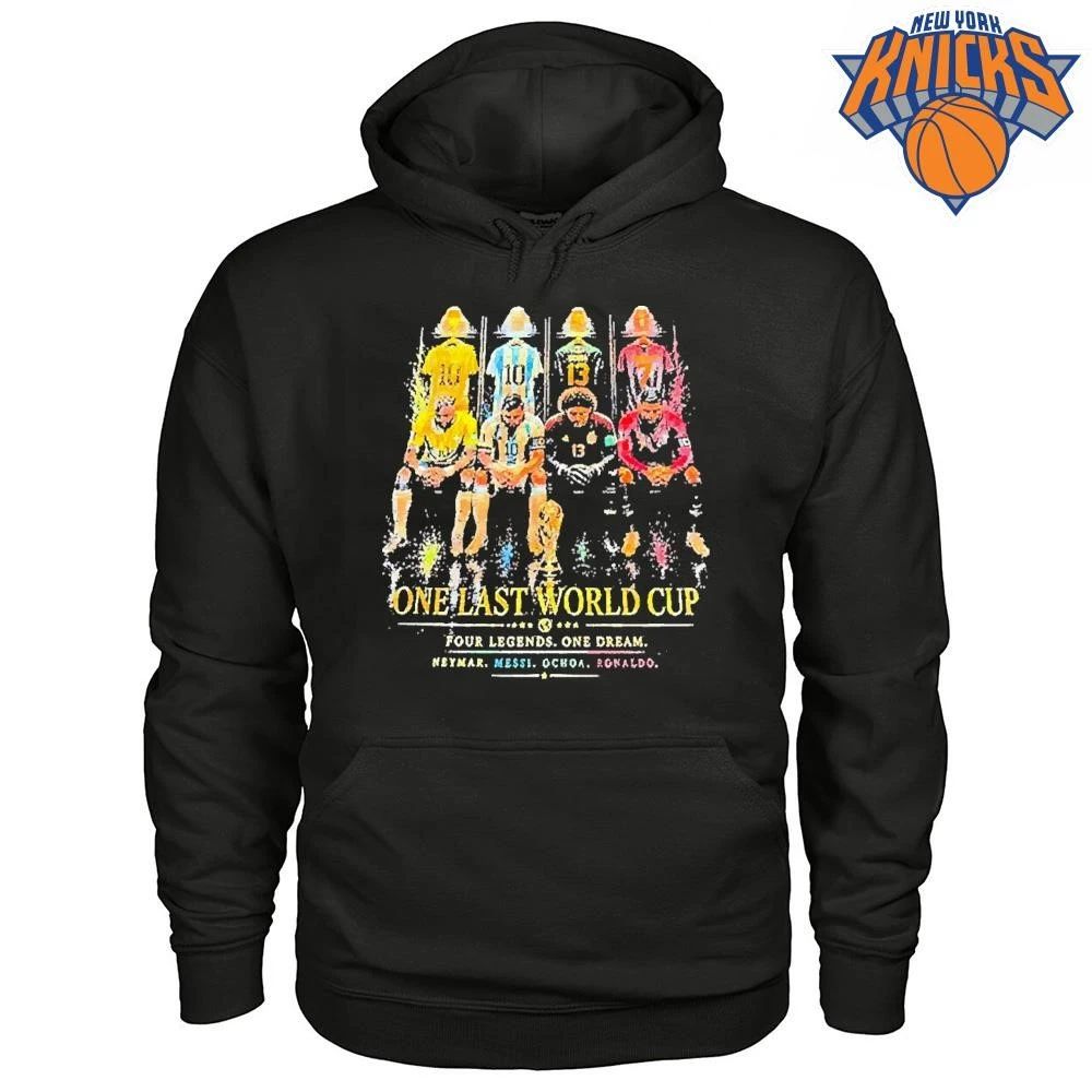 One Last World Cup Neymar Messi Ochoa and Ronaldo Four Legends One Dream shirt