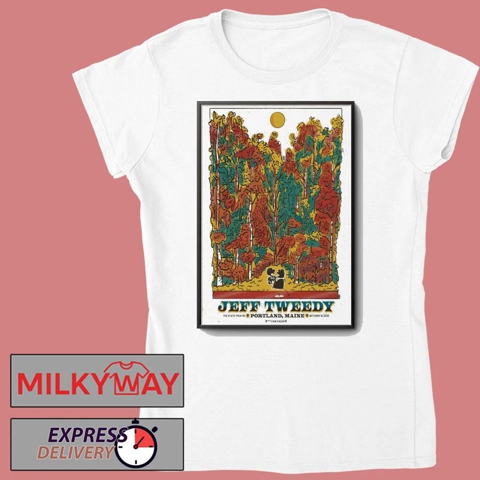 Jeff Tweedy Oct 16 2025 State Theatre in Portland Maine Poster shirt