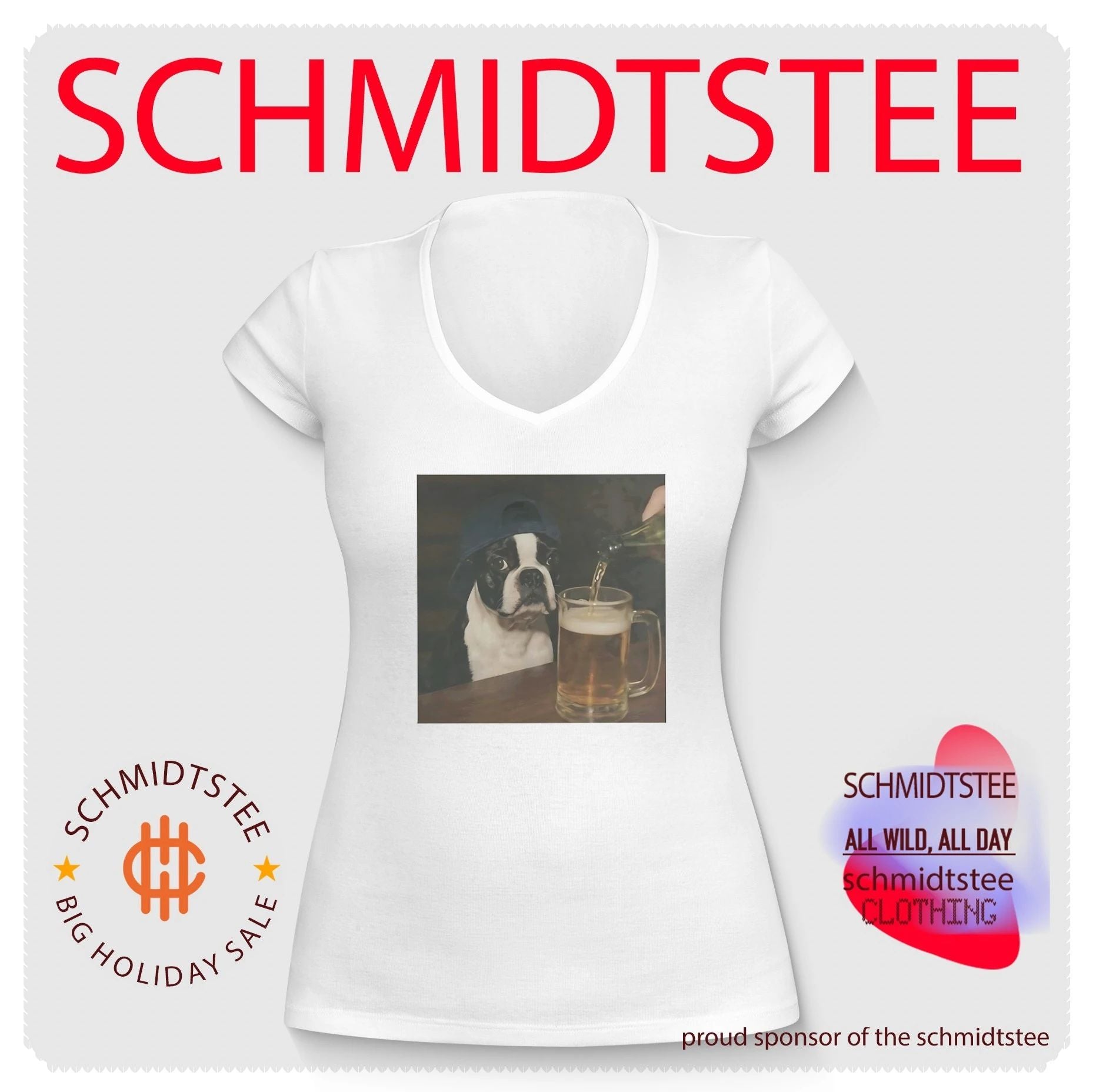 Dylan Crews Boston Terrier Drinking Beer funny shirt