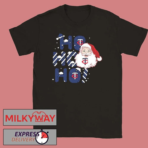 2025 Minnesota Twins Christmas Santa Ho Ho Ho Shirt