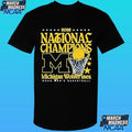 Michigan Wolverines Womens Navy Blue Mbb National Champs 2026 Hoop Shirt