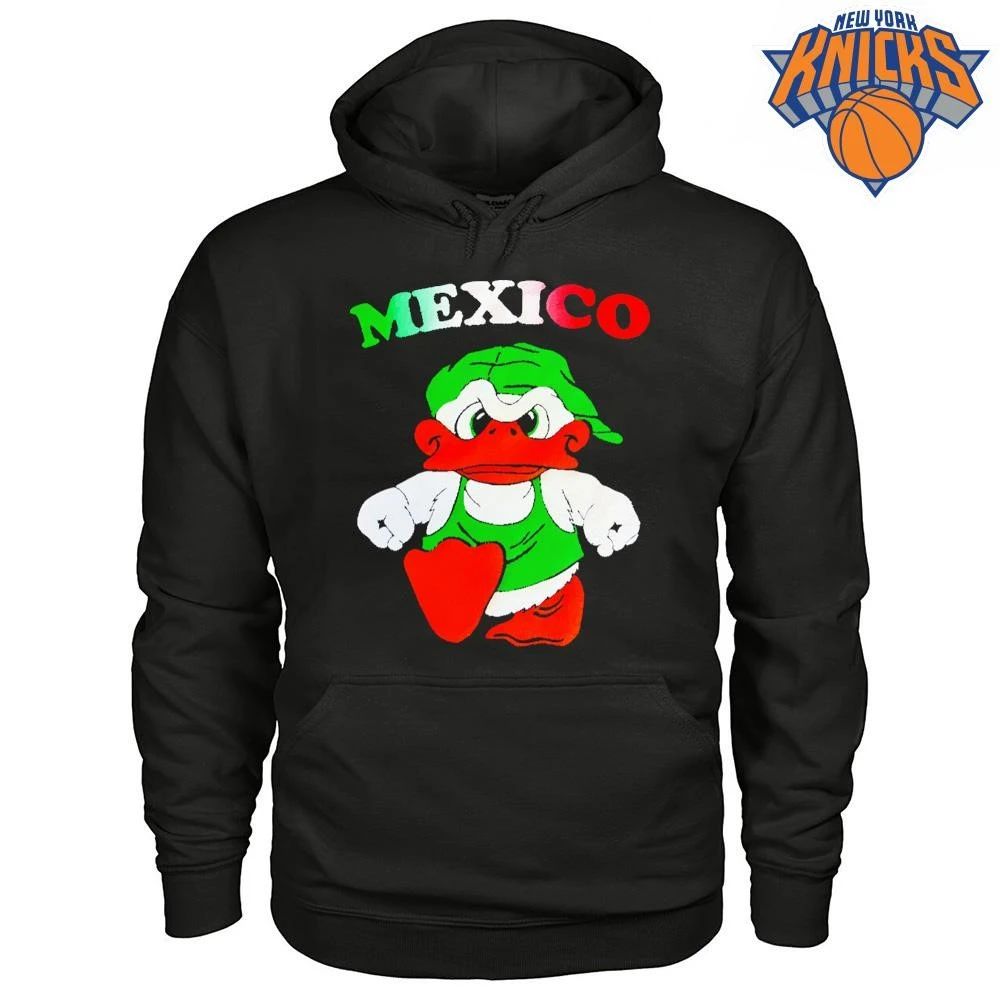 Mexico Angry Duck Green Hat Streetwear Cartoon Mascot Shirt