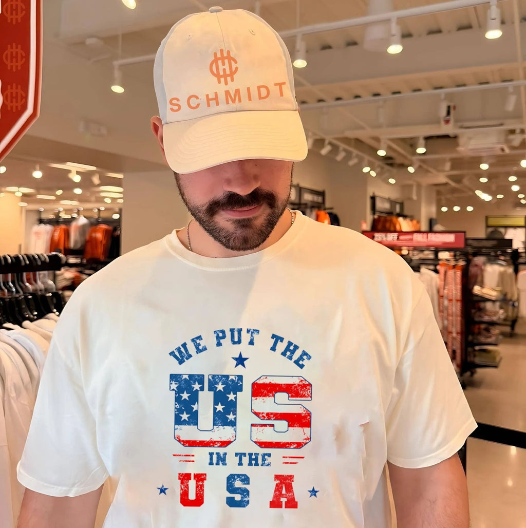 We Put the US in the USA Patriotic American Flag shirt