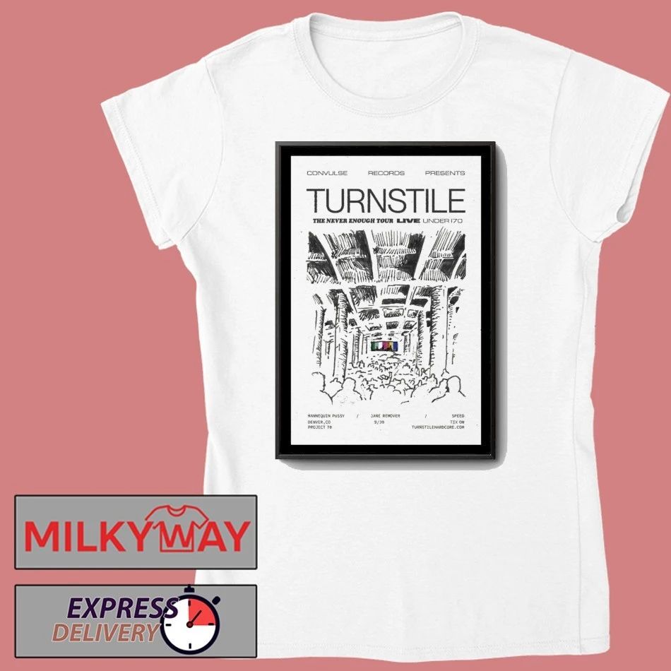 Turnstile Tour Denver, CO 2025 Poster shirt