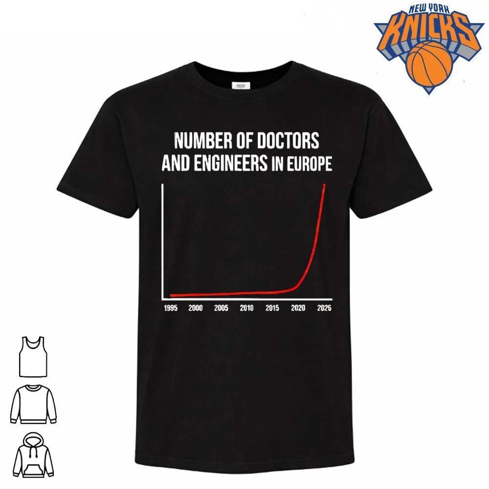 Number Of Doctors And Engineers In Europe Graph Sarcastic Shirt