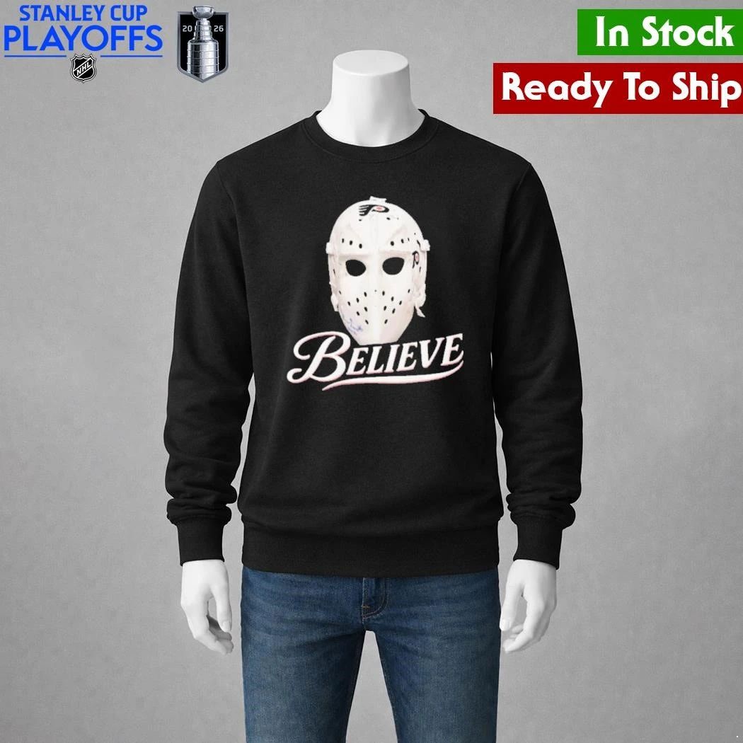 Believe Mask Philadelphia Flyers Shirt
