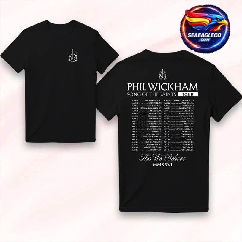 Phil Wickham SOTS Classic Tour 2026 Two Sided Shirt