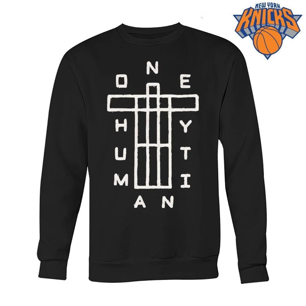 One Human Identity Cross Logo Minimalist Streetwear Shirt