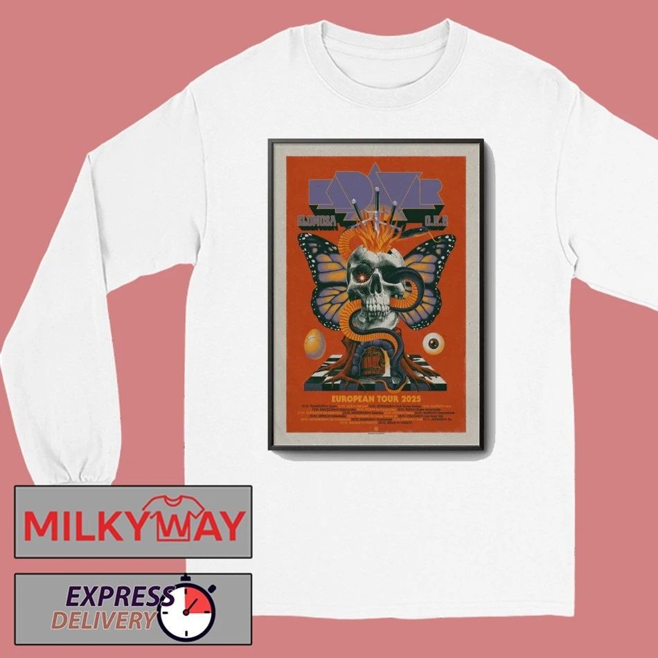 2025 Kadavar + Slomosa & O.R.B Tour European Poster shirt
