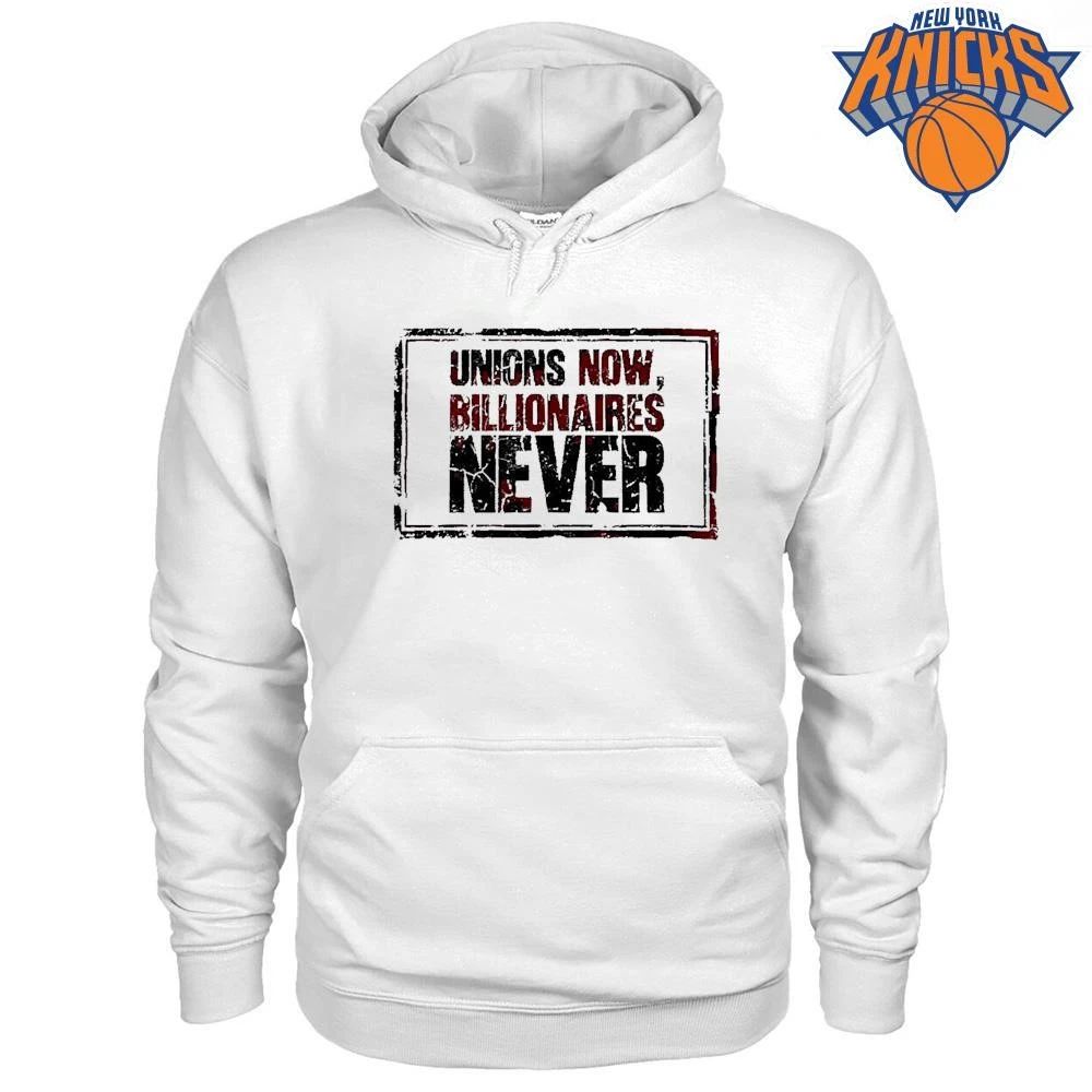 Unions Now Billionaires Never labor rights shirt