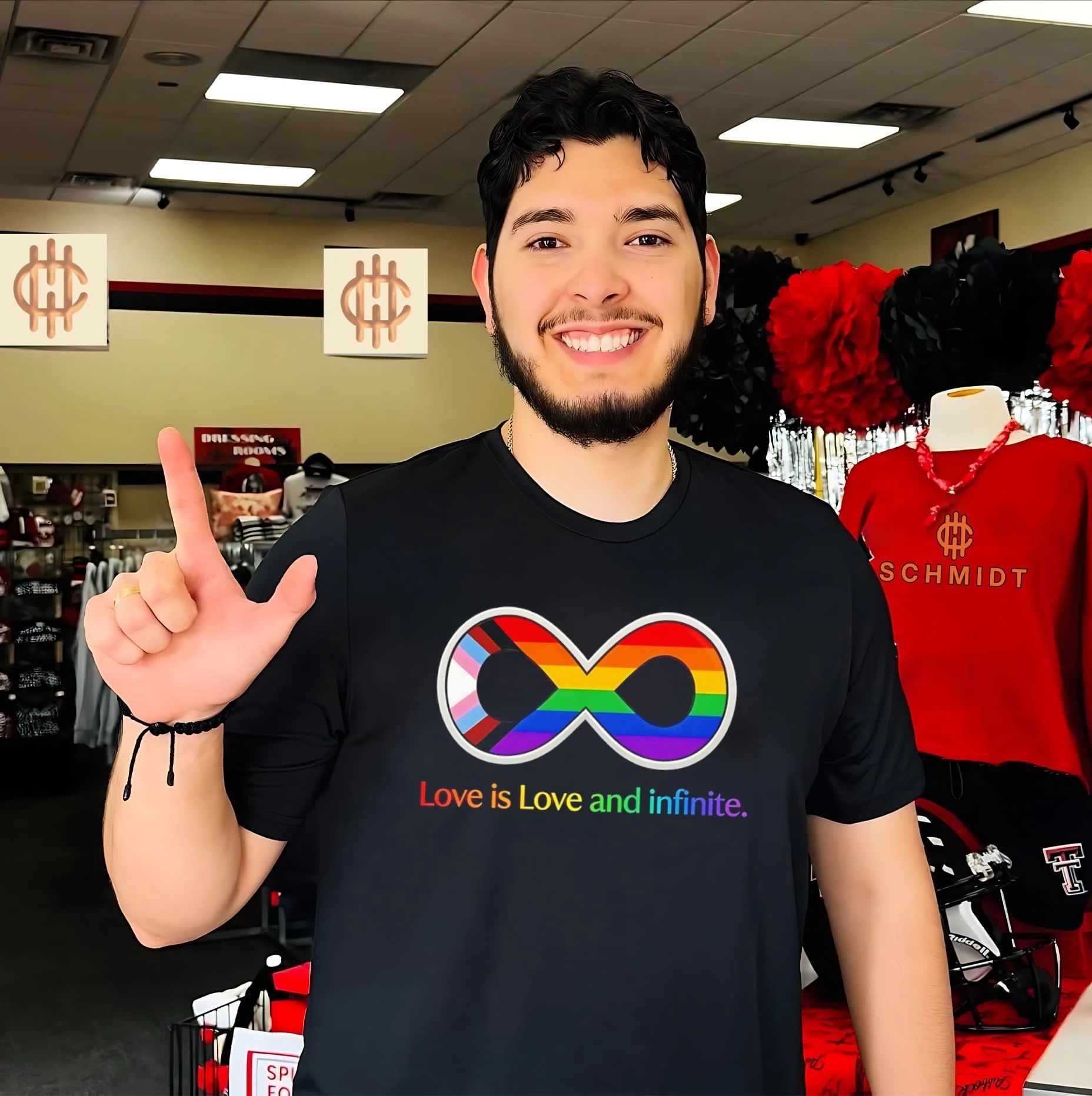 Love is Love and infinite Progress Pride flag shirt