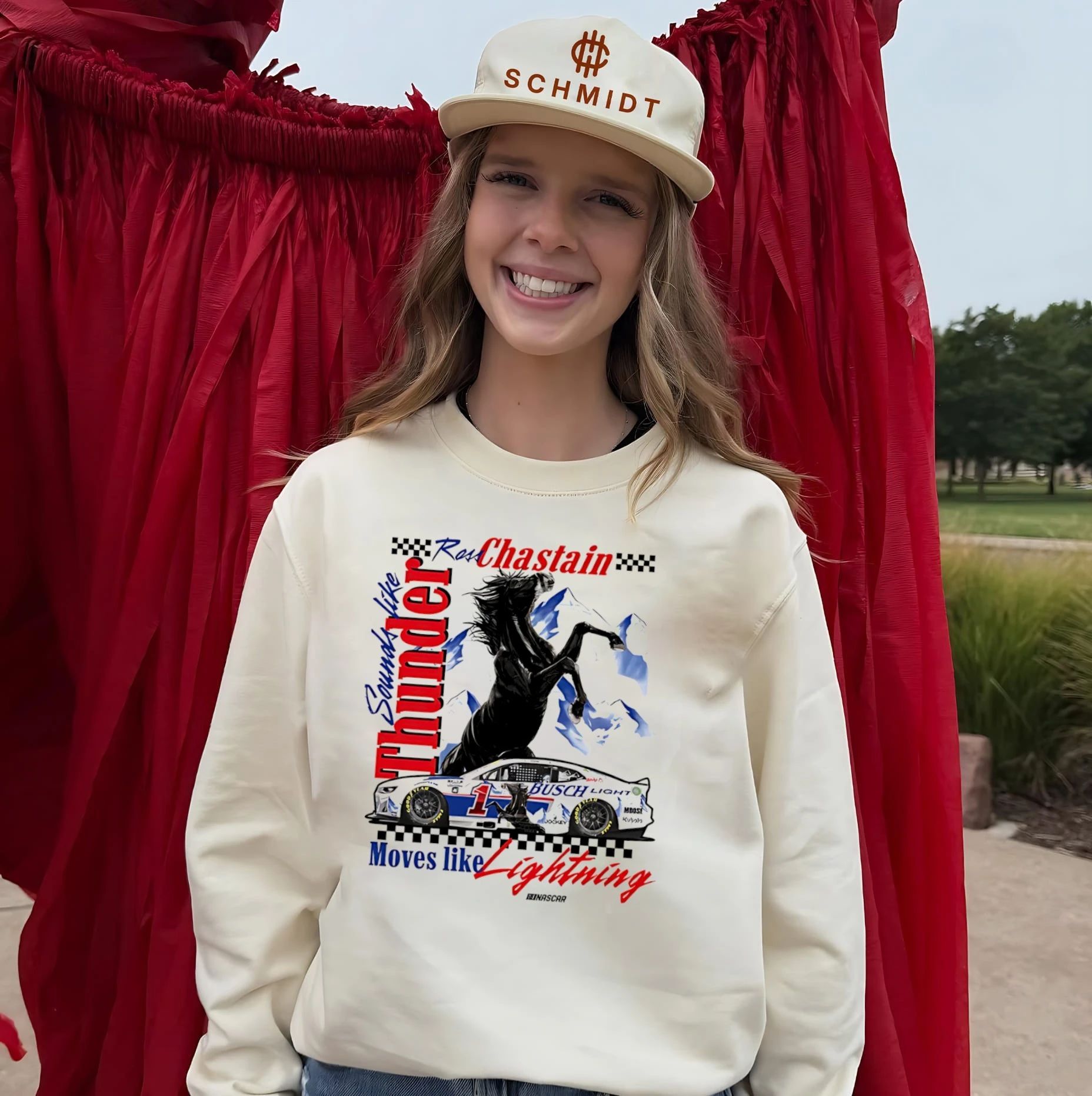 Ross Chastain no 1 Sounds like thunder moves like lightning shirt
