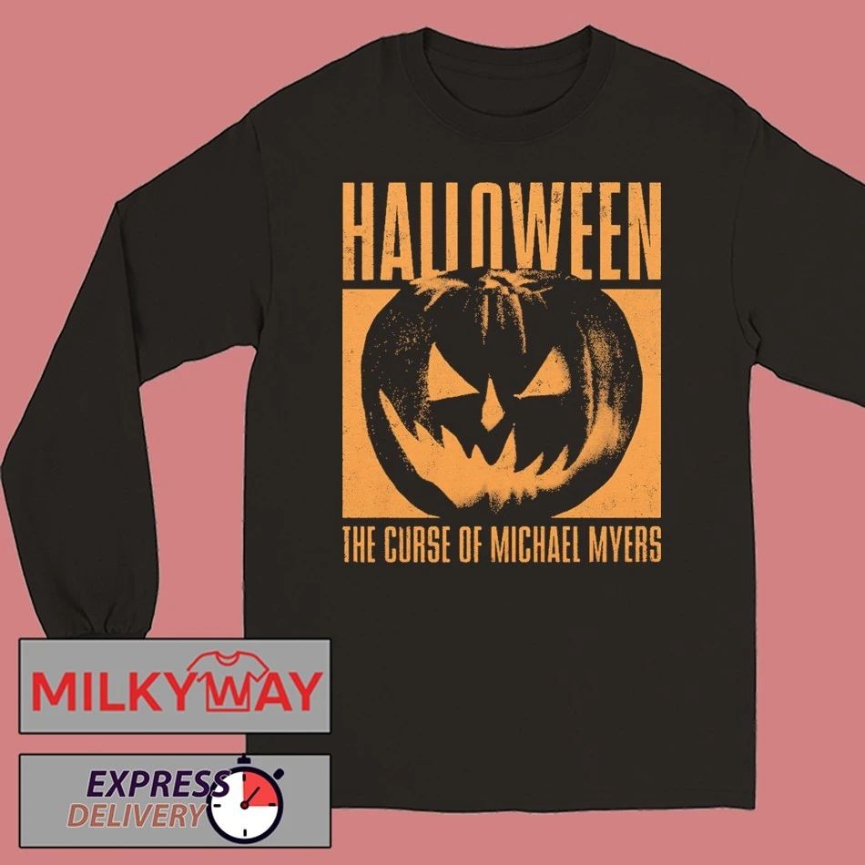 Halloween The Curse Of Michael Myers Pumpkin In Orange Box Shirt
