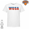WUSA Patriotic Star and Stripes Block Lettering shirt