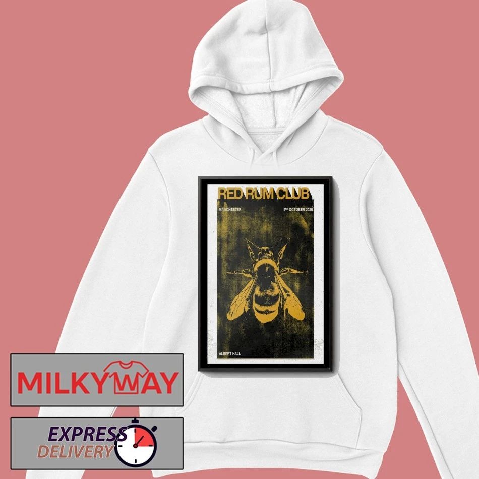 𝐑𝐞𝐝 𝐑𝐮𝐦 𝐂𝐥𝐮𝐛 Albert Hall, Manchester UK October 02 2025 Poster shirt