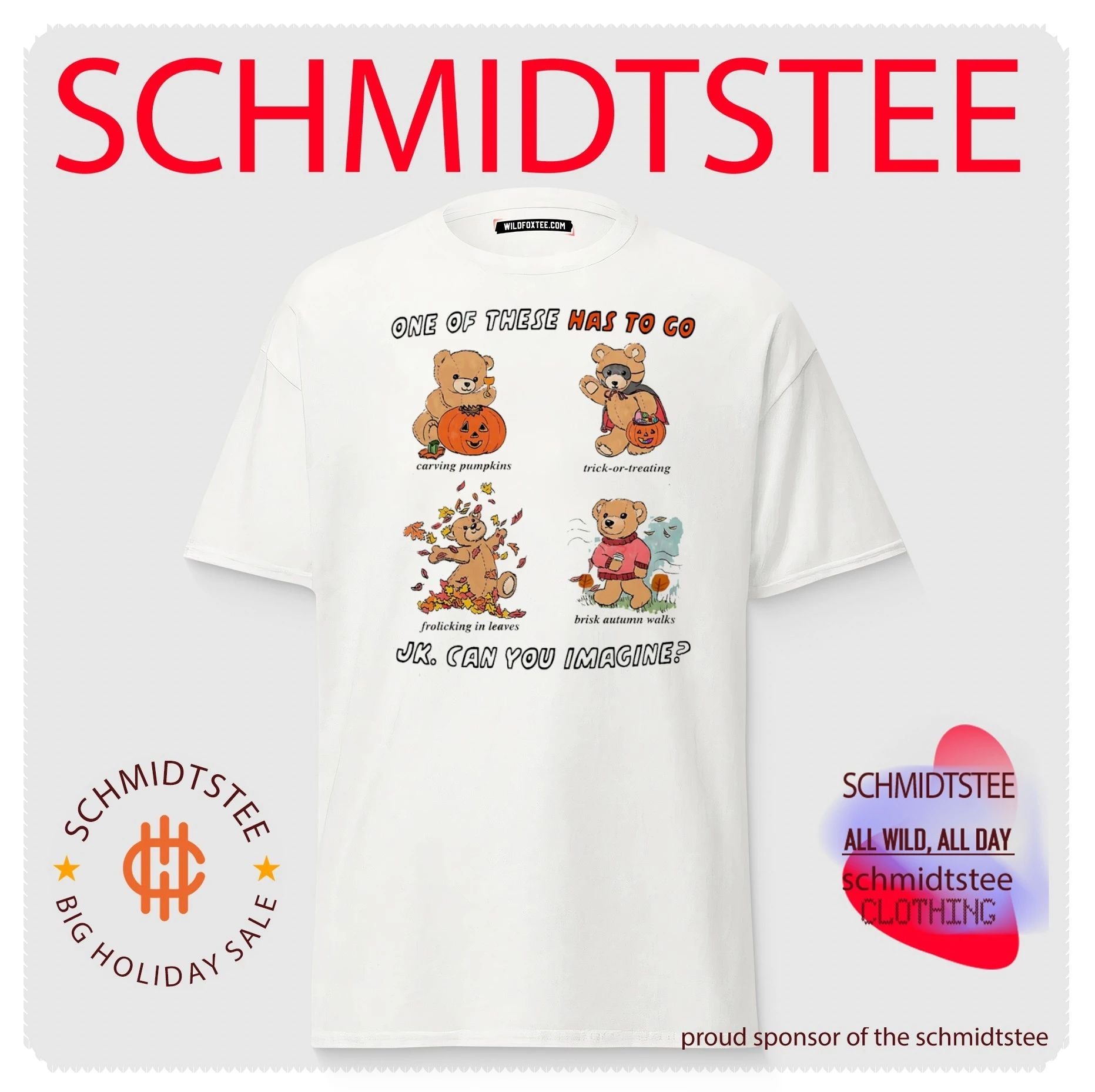 Teddy Bear Autumn Activities One of These Has to Go shirt